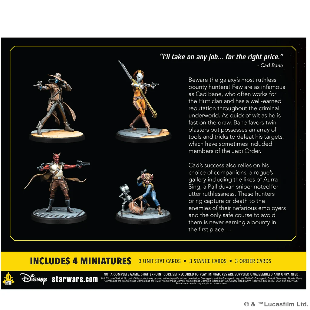 Star Wars : Shatterpoint - Fistful of Credits: Cad Bane Squad Pack - Image 2