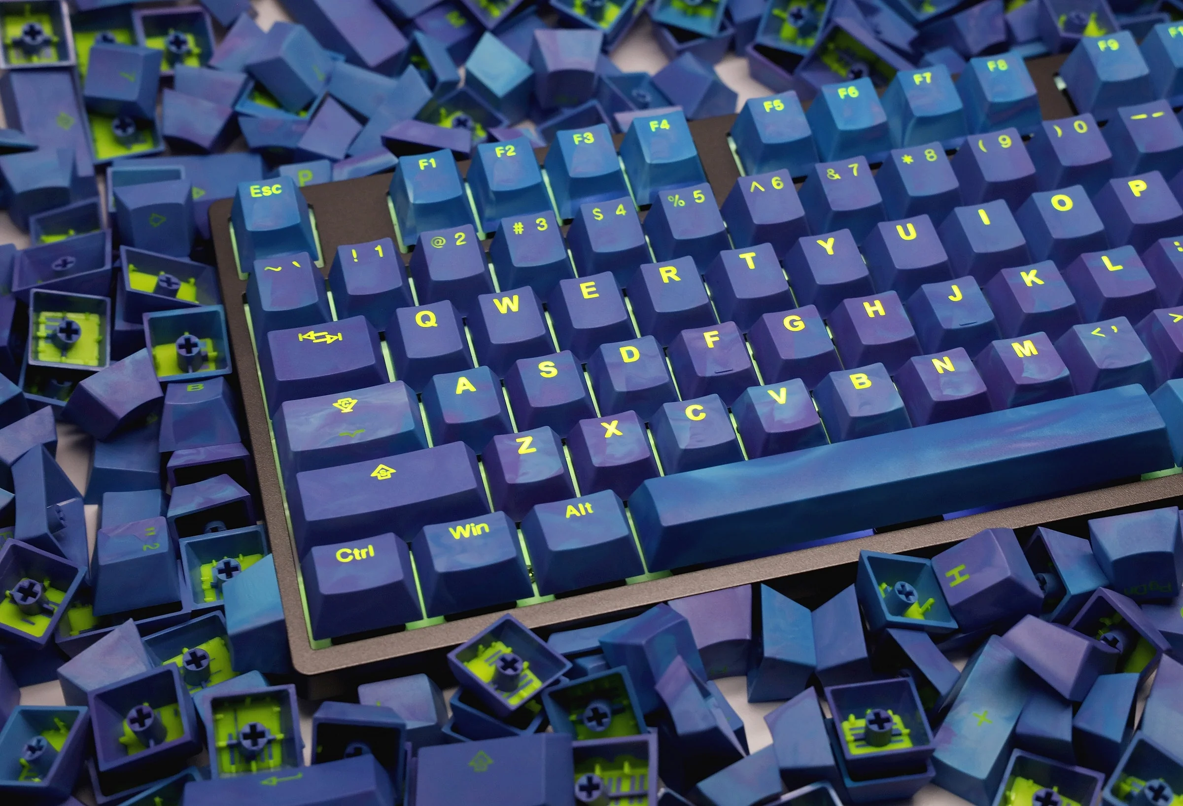 Tai-Hao Avatar Generation II Purple 149 Key Cubic Profile Double Shot ABS Keycap Set - Image 4
