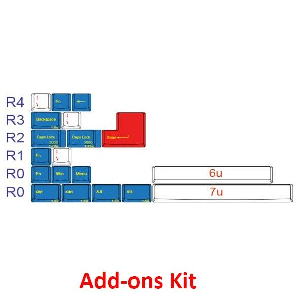 Tai-Hao Sin City Cubic ABS Double Shot Keycap Set - Image 16