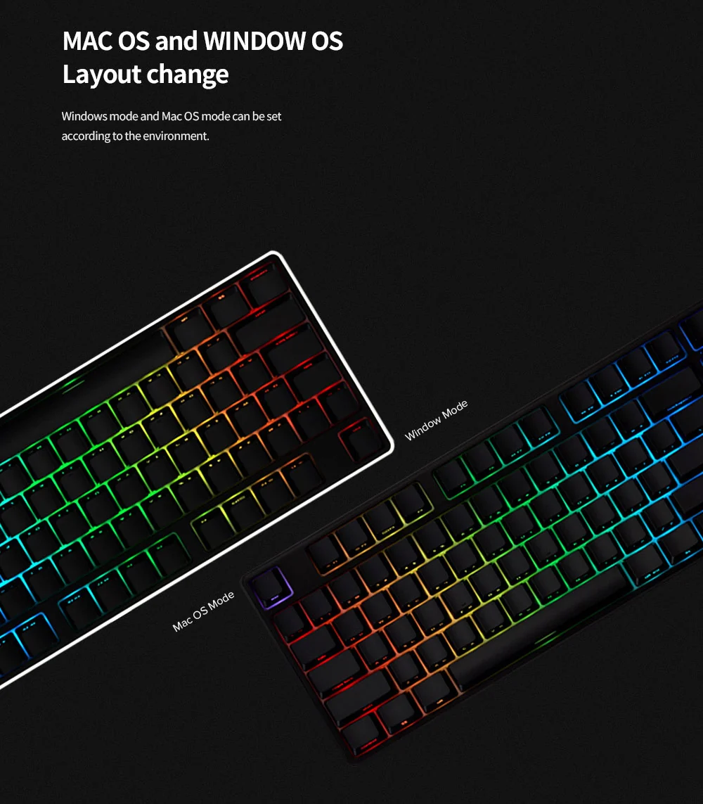 Typone Mars Pro Shooting Star RGB LED TKL Mechanical Keyboard - Image 4