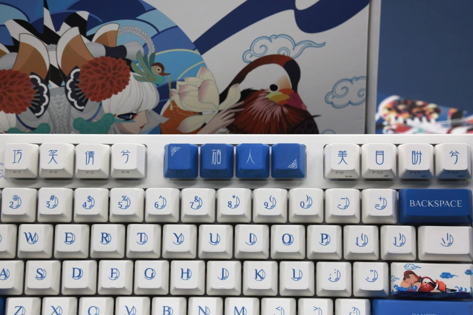 Varmilo MA87M Love Birds I White LED TKL Dye Sub PBT Mechanical Keyboard - Image 5