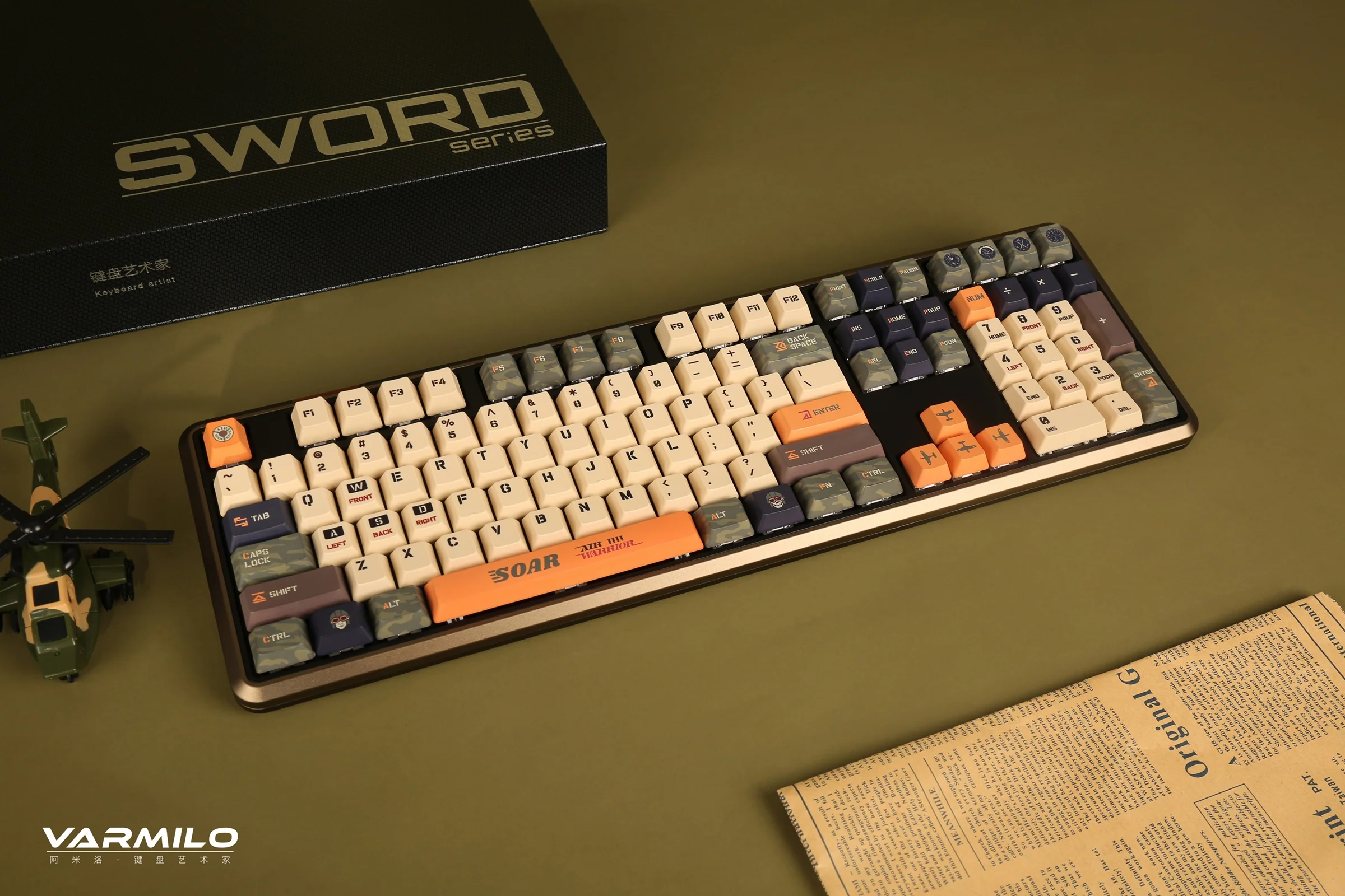 Varmilo Sword 2-108 Warrior Soar Dye Sub PBT Aluminum EC Mechanical Keyboard - Image 3