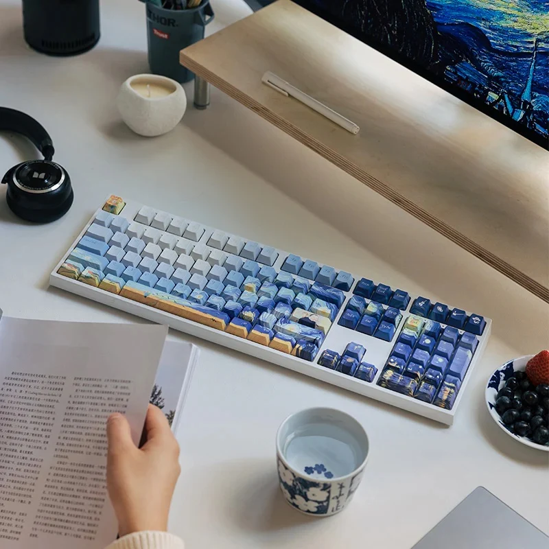 Varmilo Van Gogh 130 Key Dye Sub PBT Keycap Set - Image 4