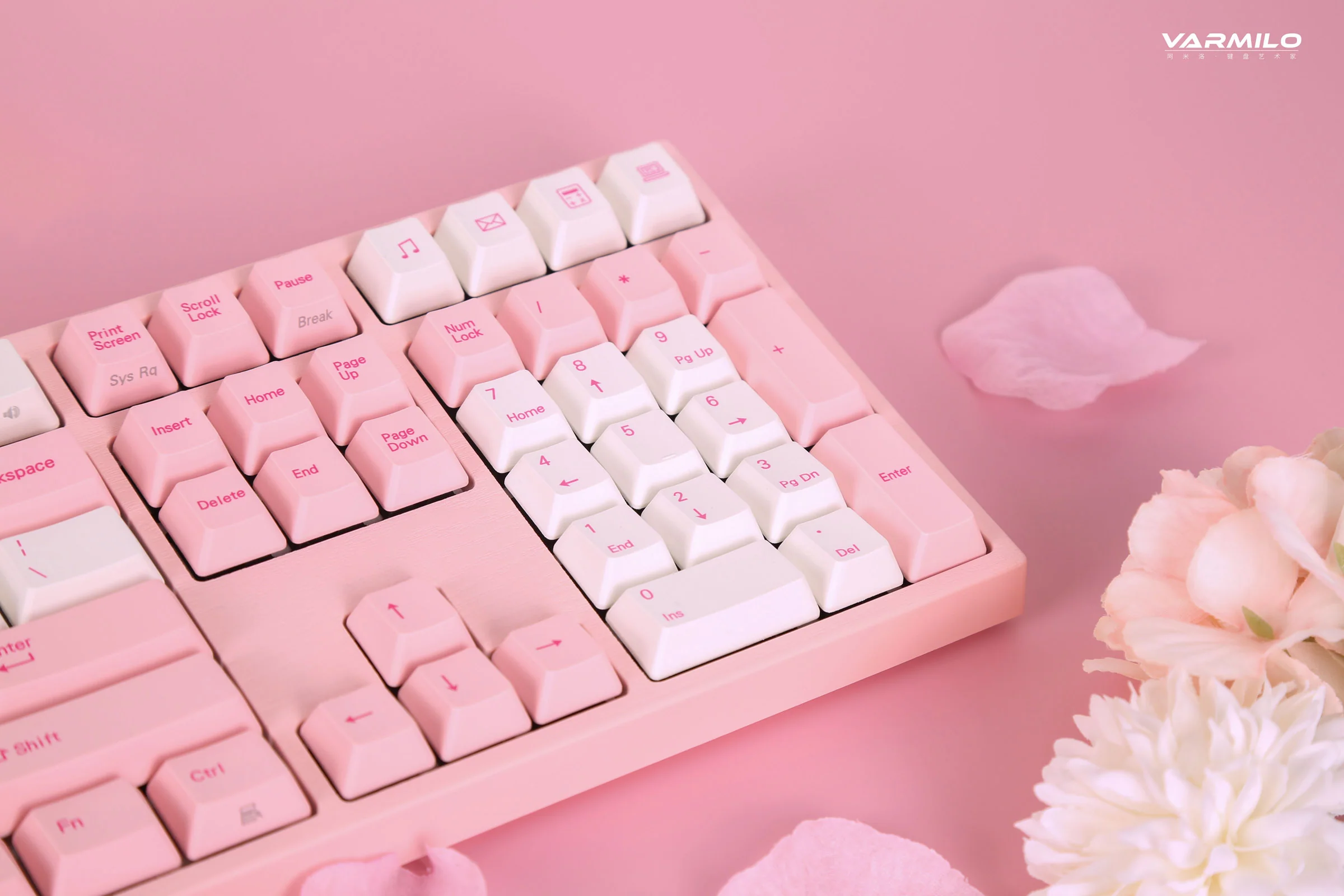 Varmilo VA Series V2 Sakura R1 Pink LED Mechanical Keyboard - Image 7