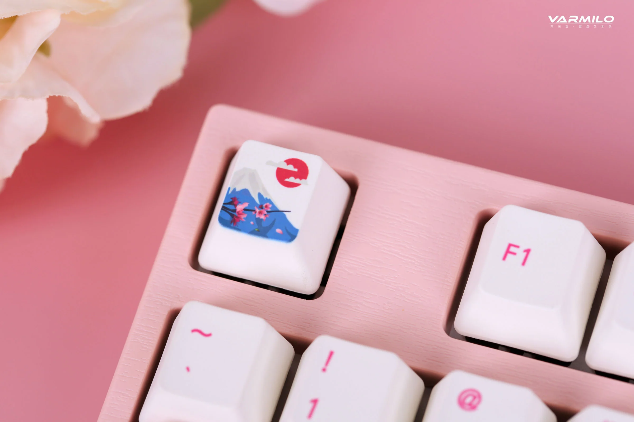 Varmilo VA Series V2 Sakura R1 Pink LED Mechanical Keyboard - Image 9