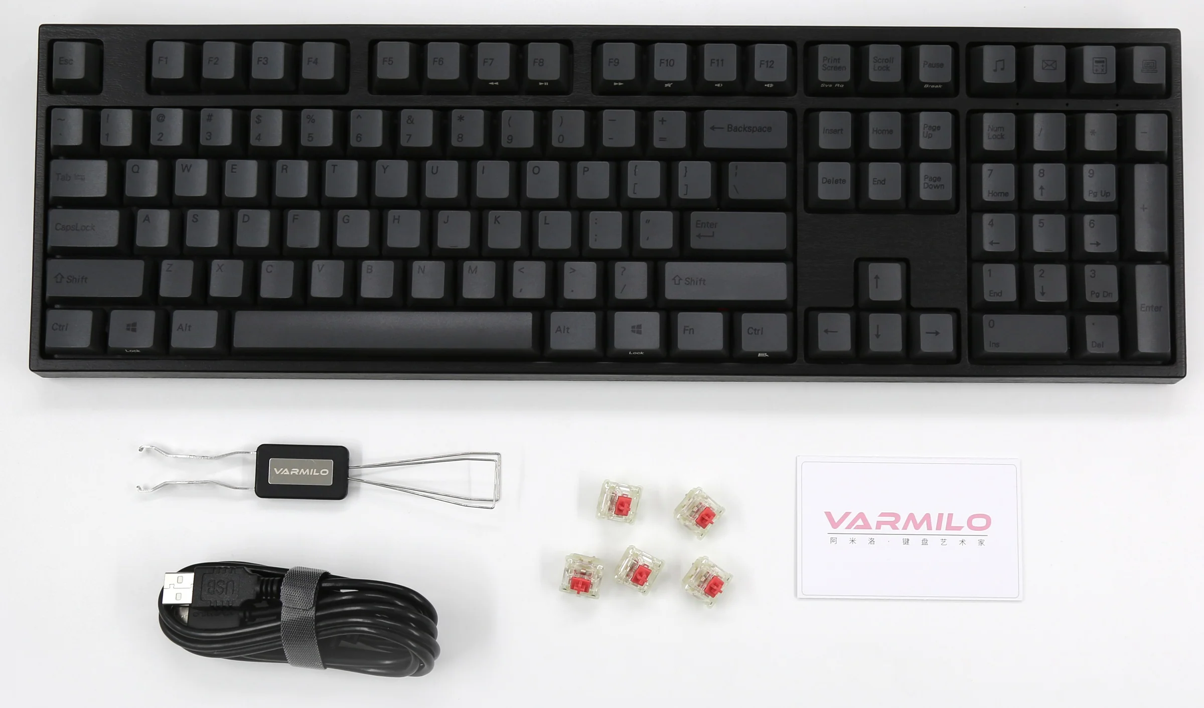Varmilo VPG108 Charcoal Hotswap RGB Mechanical Keyboard - Image 7