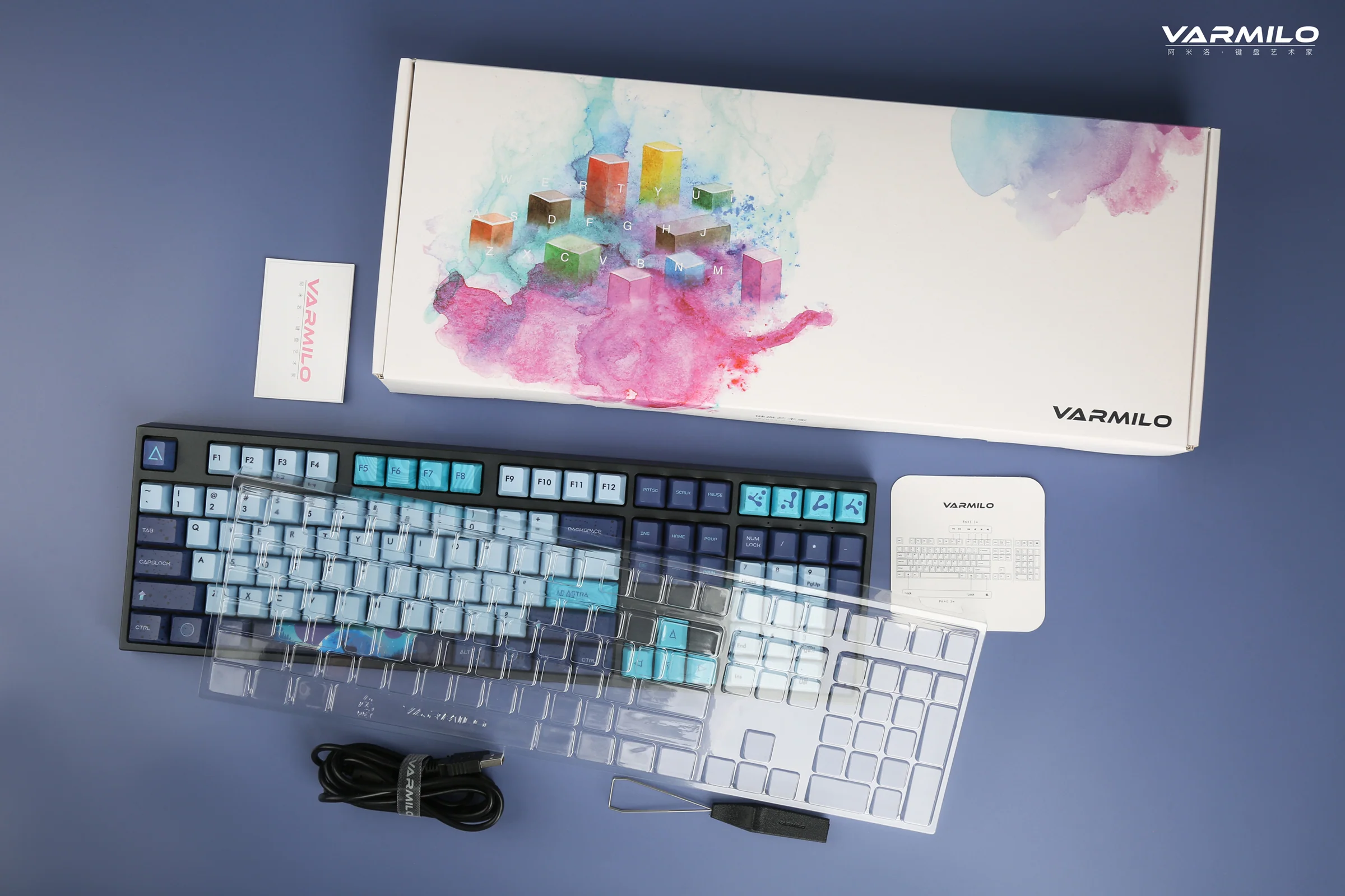 Varmilo VPH108 Aurora Hotswap White LED Mechanical Keyboard - Image 9