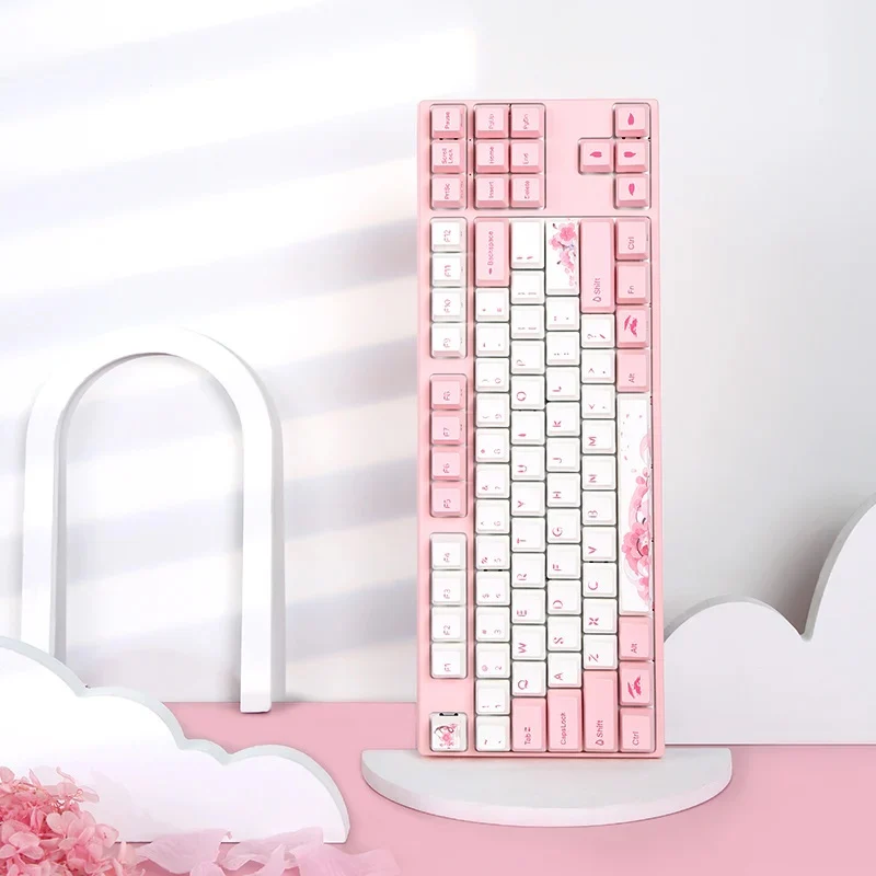 Varmilo VPM87 Sakura R2 TKL White LED EC Keyboard - Image 3