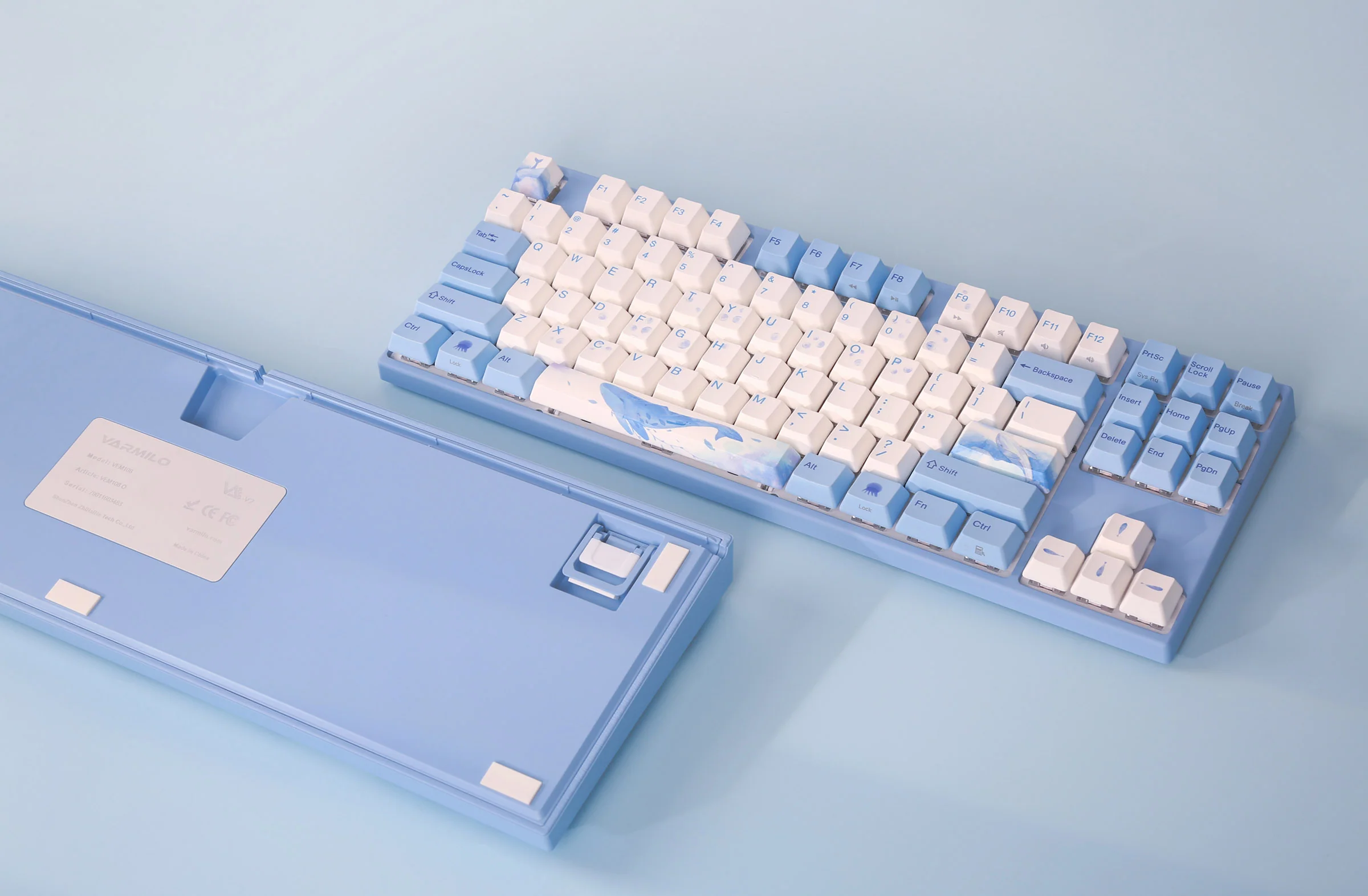 Varmilo VPM87 Sea Melody White LED EC Keyboard - Image 3