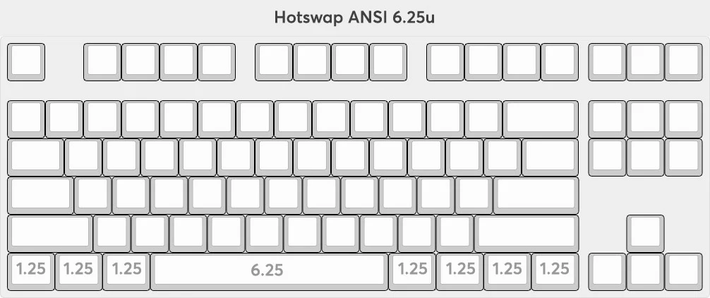 Vortex Model M SSK WK 6.25u Aluminum Barebones TKL Hotswap RGB DIY Keyboard Kit - Image 3