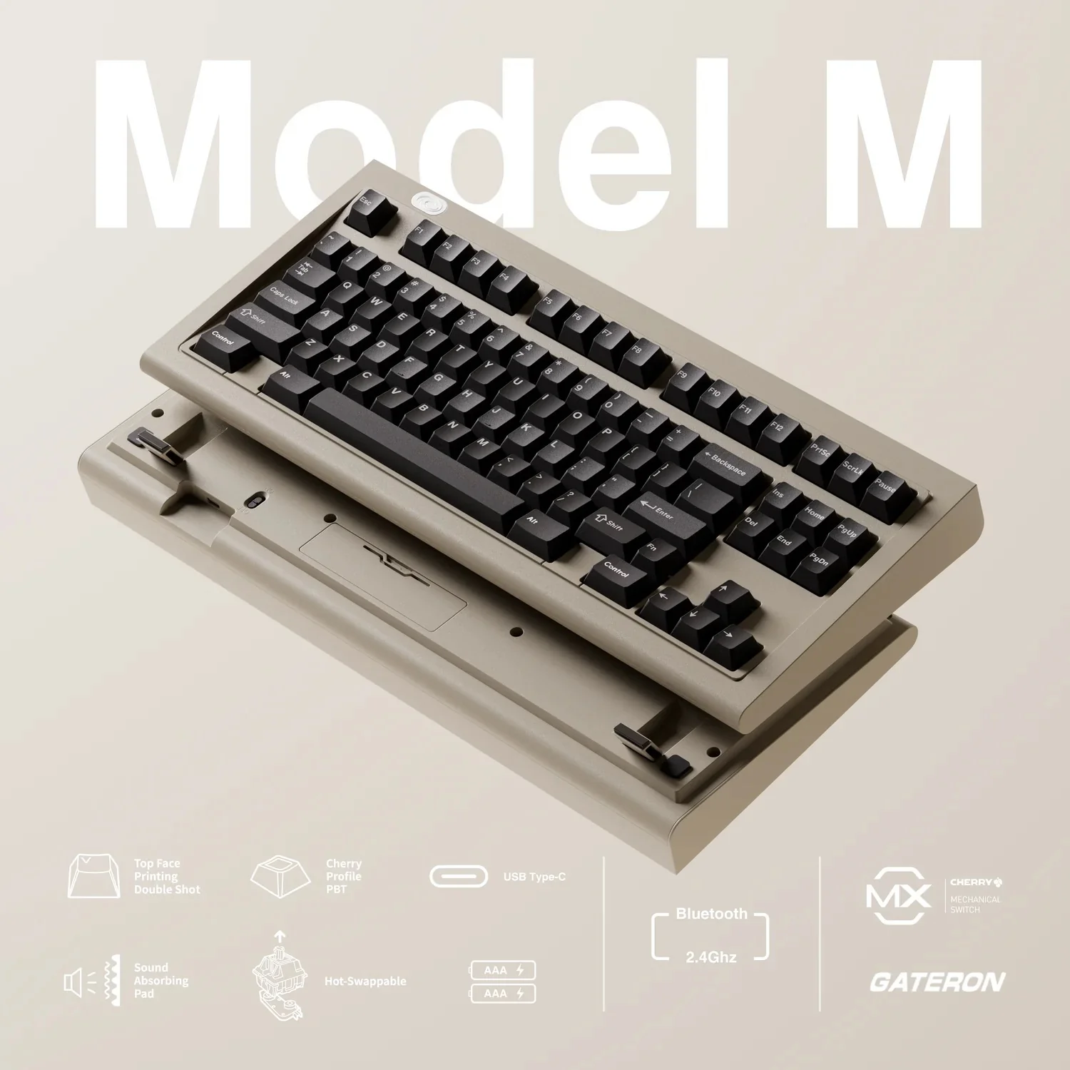 Vortex Model M SSK WKL TKL Hotswap Bluetooth and Wireless 2.4 GHz. Mechanical Keyboard - Image 7
