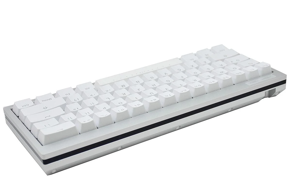 Vortex POK3R Silver LE Black Border RGB LED 60% Double Shot PBT Mechanical Keyboard - Image 4