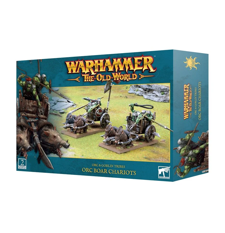 Warhammer The Old World Orc Goblin Tribes Orc Boar Chariots - Image 2